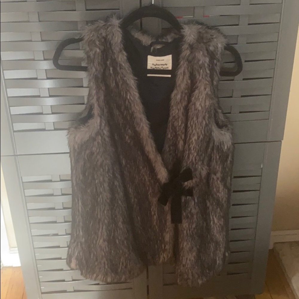 Zara 13/14 kids fur vest